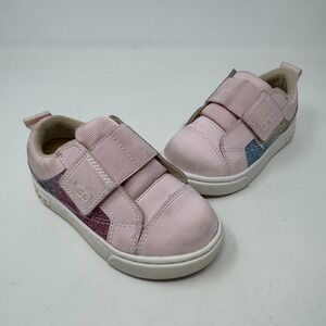Ugg Toddler Sneakers Low Top Shoes Toddler Rennon Trainer Pink‎ Glitter Size 7